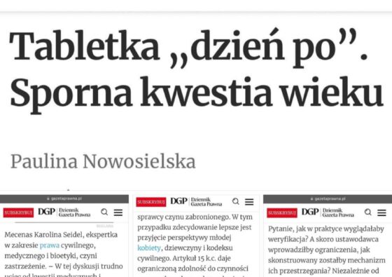 Wypowiedź dla Dziennika Gazety Prawnej